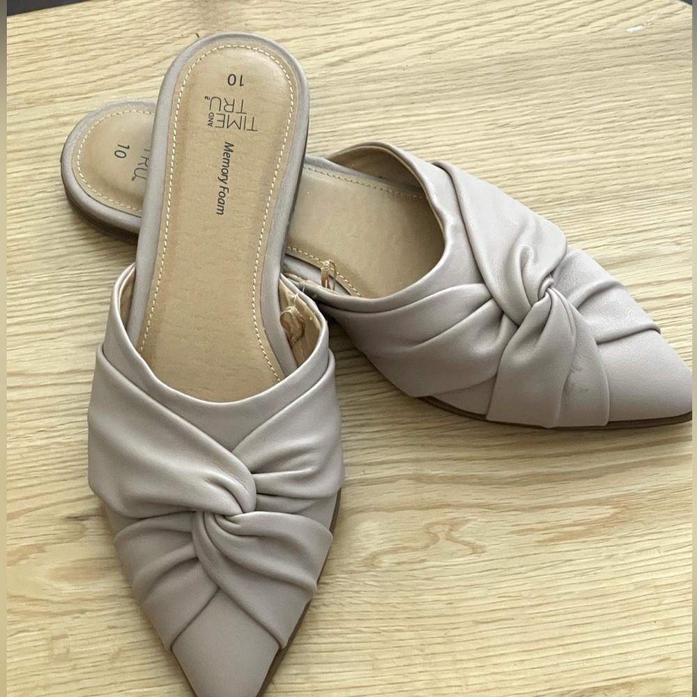 Time And Tru Memory Foam Flats In Great Condition… - image 1
